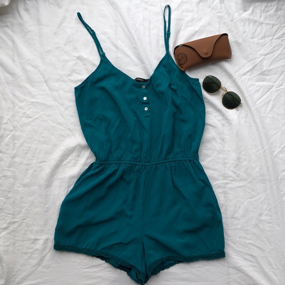 Turquoise Romper